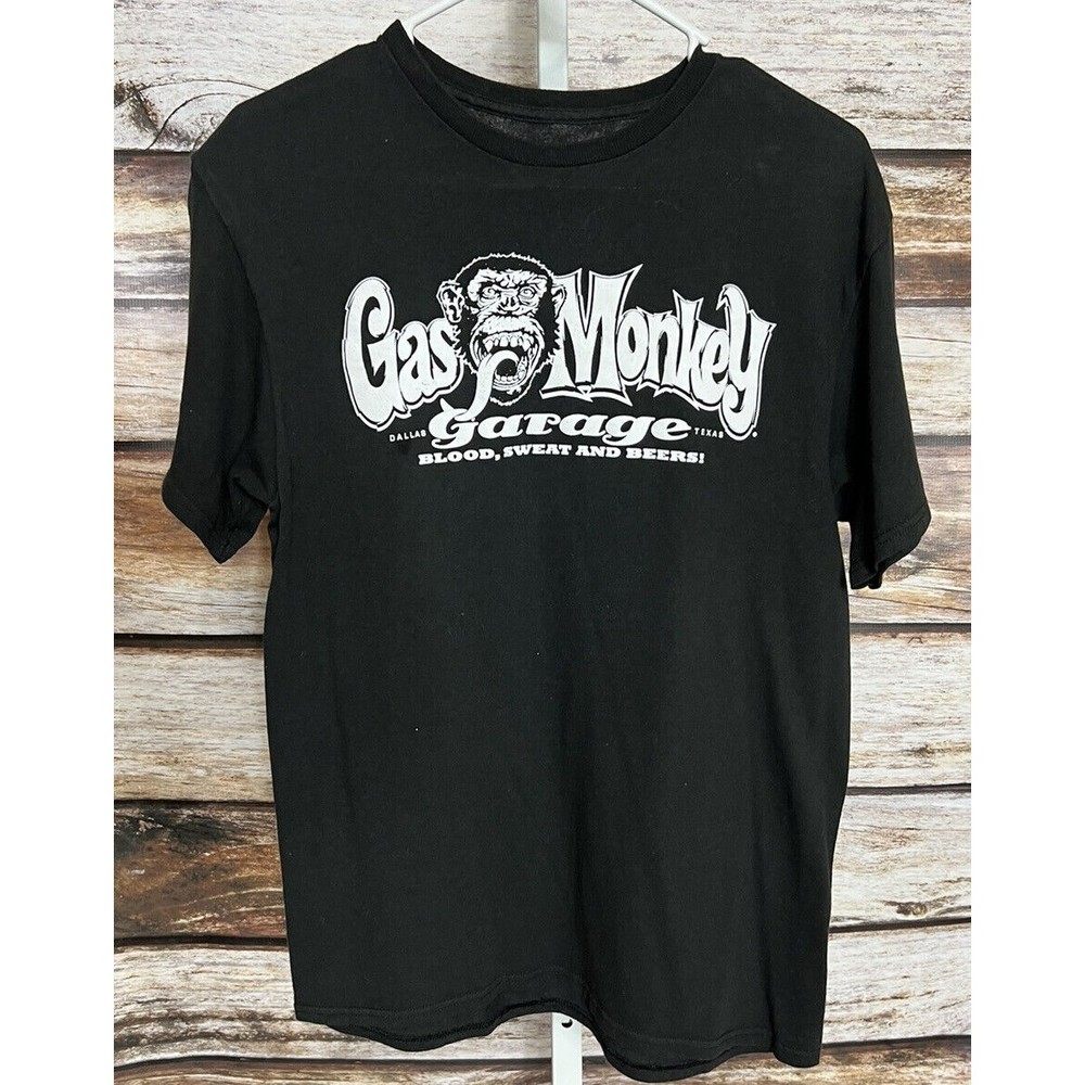 Gas Monkey Garage TShirt Size Medium Black White